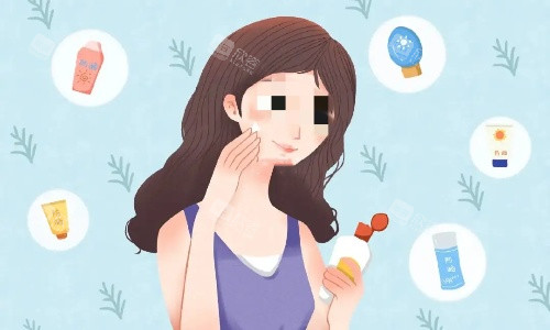 光子嫩肤术后注意防晒示意图 光子嫩肤术后注意防晒示意图