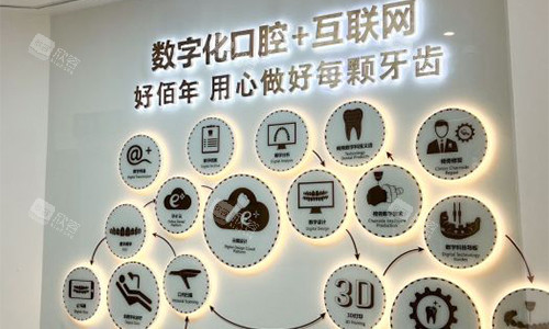 东莞好佰年口腔品牌宣传墙 东莞好佰年口腔品牌宣传墙